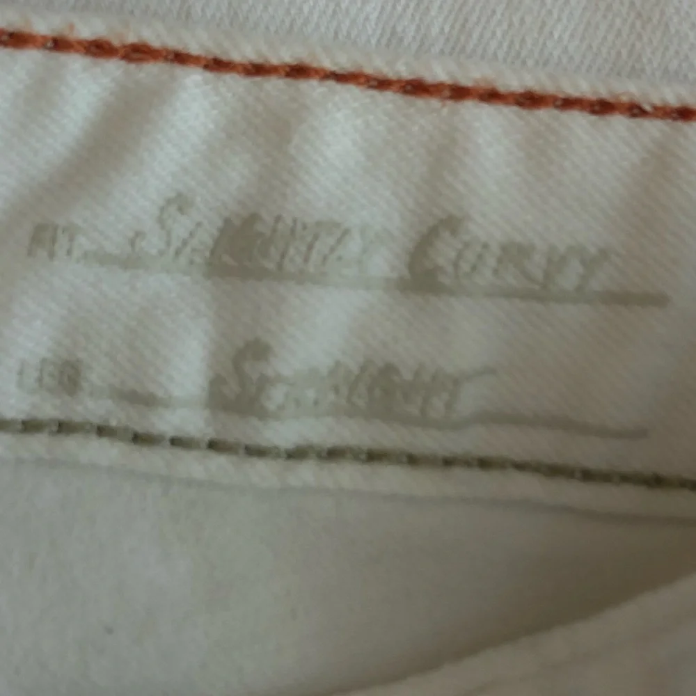 EDDIE BAUER straight leg white denim white jeans 6 - Picture 4 of 11